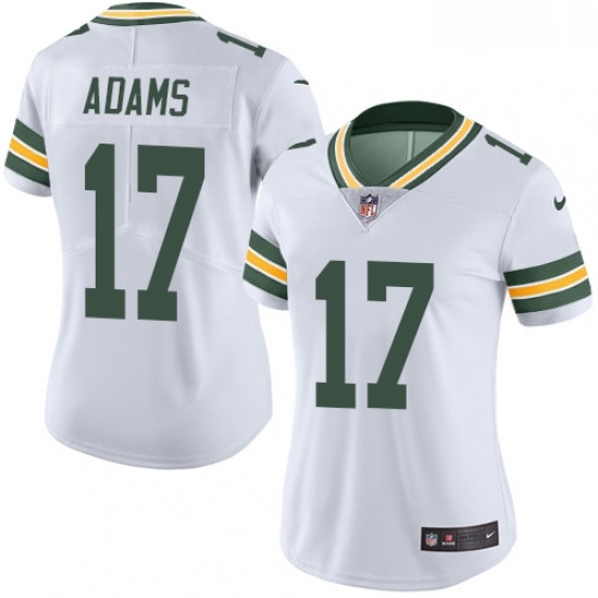 Womens Nike Green Bay Packers 17 Davante Adams Elite White NFL Jersey Womens Nike Green Bay Packers 17 Davante Adams Elite White NFL Jersey