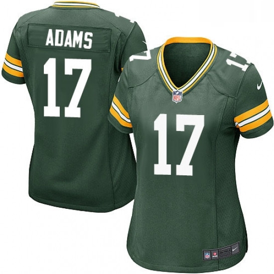 Womens Nike Green Bay Packers 17 Davante Adams Game Green Team Color NFL Jersey Womens Nike Green Bay Packers 17 Davante Adams Game Green Team Color NFL Jersey