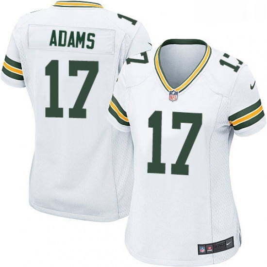 Womens Nike Green Bay Packers 17 Davante Adams Game White NFL Jersey Womens Nike Green Bay Packers 17 Davante Adams Game White NFL Jersey