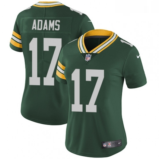 Womens Nike Green Bay Packers 17 Davante Adams Green Team Color Vapor Untouchable Limited Player NFL Jersey Womens Nike Green Bay Packers 17 Davante Adams Green Team Color Vapor Untouchable Limited Player NFL Jersey
