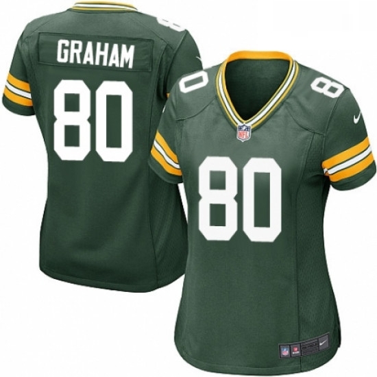Womens Nike Green Bay Packers 80 Jimmy Graham Game Green Team Color NFL Jersey Womens Nike Green Bay Packers 80 Jimmy Graham Game Green Team Color NFL Jersey