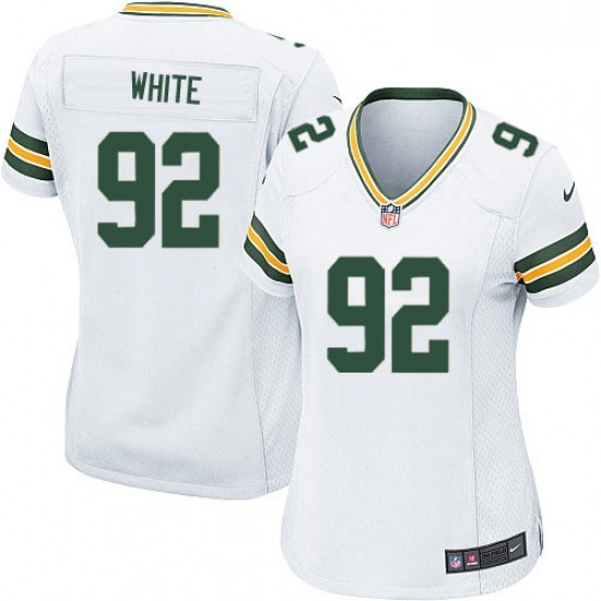 Womens Nike Green Bay Packers 92 Reggie White Game White NFL Jersey Womens Nike Green Bay Packers 92 Reggie White Game White NFL Jersey