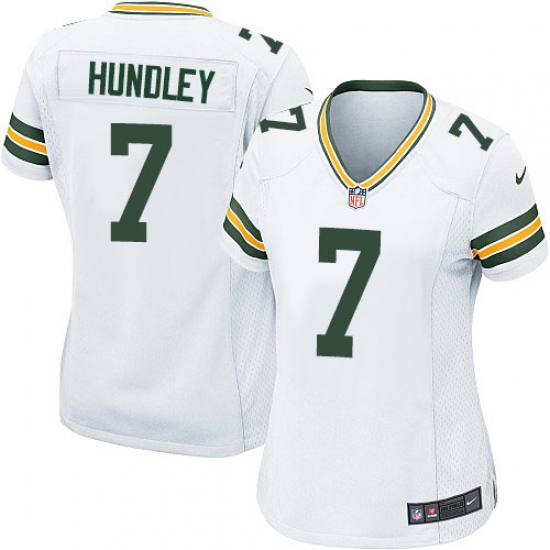 Womens Nike Packers #7 Brett Hundley Game White NFL Jersey Womens Nike Packers #7 Brett Hundley Game White NFL Jersey