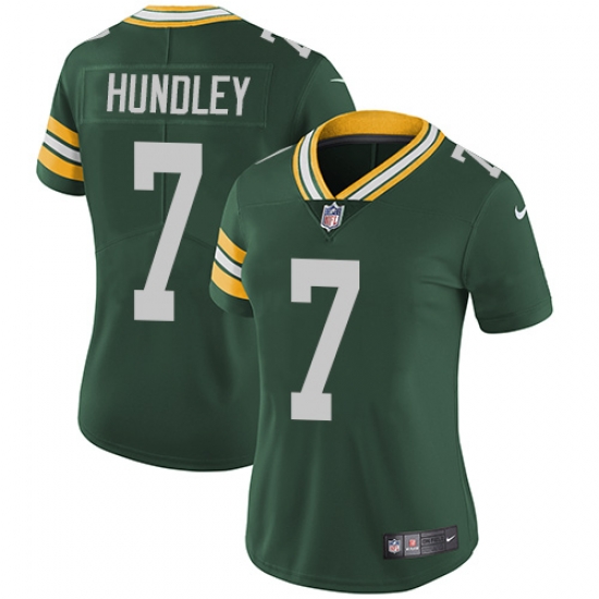 Womens Nike Packers #7 Brett Hundley Green Team Color Vapor Untouchable Elite Player NFL Jersey Womens Nike Packers #7 Brett Hundley Green Team Color Vapor Untouchable Elite Player NFL Jersey