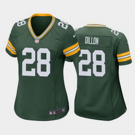 women a.j. dillon green bay packers green game jersey women a.j. dillon green bay packers green game jersey
