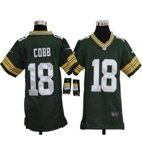 Nike Packers #18 Randall Cobb Green Team Color Youth Stitched NFL Elite Jersey Nike Packers #18 Randall Cobb Green Team Color Youth Stitched NFL Elite Jersey