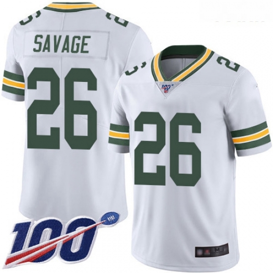 Packers #26 Darnell Savage White Youth Stitched Football 100th Season Vapor Limited Jersey Packers #26 Darnell Savage White Youth Stitched Football 100th Season Vapor Limited Jersey