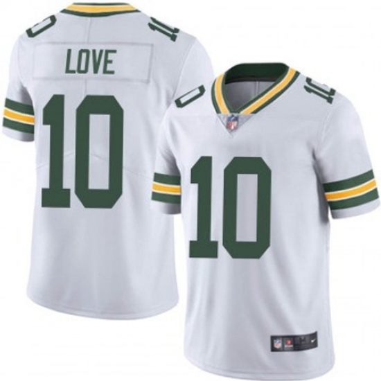Youth Green Bay Packers 10 Jordan Love White Vapor Limited Throwback Stitched Football Jersey Youth Green Bay Packers 10 Jordan Love White Vapor Limited Throwback Stitched Football Jersey