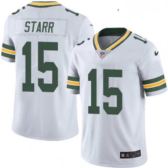 Youth Nike Green Bay Packers 15 Bart Starr White Vapor Untouchable Limited Player NFL Jersey Youth Nike Green Bay Packers 15 Bart Starr White Vapor Untouchable Limited Player NFL Jersey