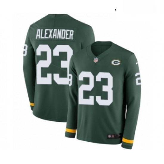 Youth Nike Green Bay Packers 23 Jaire Alexander Limited Green Therma Long Sleeve NFL Jersey Youth Nike Green Bay Packers 23 Jaire Alexander Limited Green Therma Long Sleeve NFL Jersey