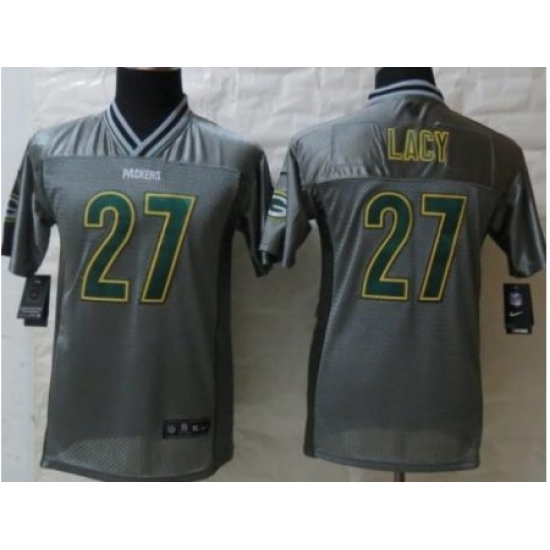 Youth Nike Green Bay Packers 27 Eddie Lacy Elite Grey Vapor NFL Jerseys Youth Nike Green Bay Packers 27 Eddie Lacy Elite Grey Vapor NFL Jerseys