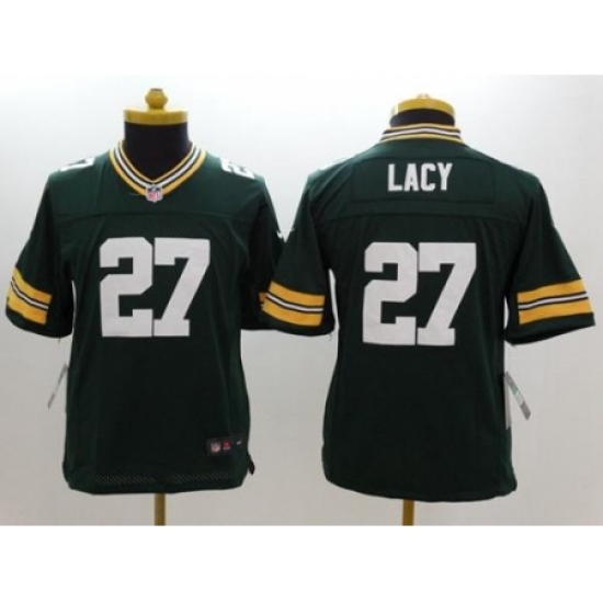Youth Nike Green Bay Packers #27 Eddie Lacy Green Team Color Stitched NFL Limited Jersey Youth Nike Green Bay Packers #27 Eddie Lacy Green Team Color Stitched NFL Limited Jersey