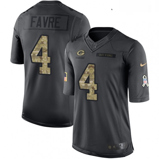 Youth Nike Green Bay Packers 4 Brett Favre Limited Black 2016 Salute to Service NFL Jersey Youth Nike Green Bay Packers 4 Brett Favre Limited Black 2016 Salute to Service NFL Jersey