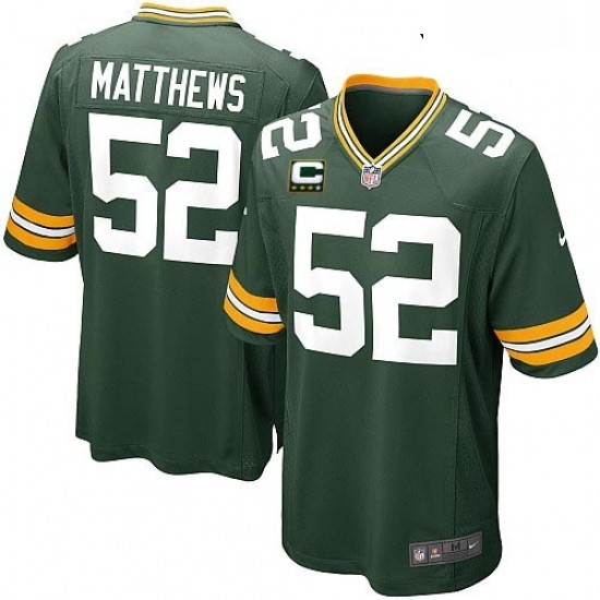 Youth Nike Green Bay Packers 52 Clay Matthews Elite Green Team Color C Patch NFL Jersey Youth Nike Green Bay Packers 52 Clay Matthews Elite Green Team Color C Patch NFL Jersey