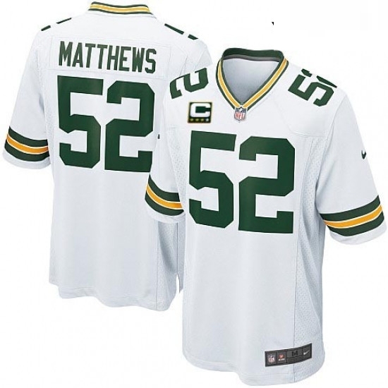 Youth Nike Green Bay Packers 52 Clay Matthews Elite White C Patch NFL Jersey Youth Nike Green Bay Packers 52 Clay Matthews Elite White C Patch NFL Jersey