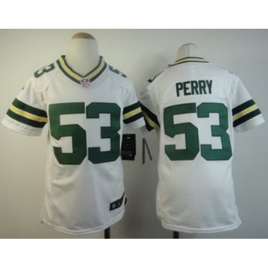 Youth Nike Green Bay Packers 53 Perry White NFL Jerseys Youth Nike Green Bay Packers 53 Perry White NFL Jerseys