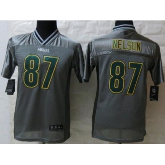 Youth Nike Green Bay Packers 87 Jordy Nelson Grey Vapor Elite Jerseys Youth Nike Green Bay Packers 87 Jordy Nelson Grey Vapor Elite Jerseys