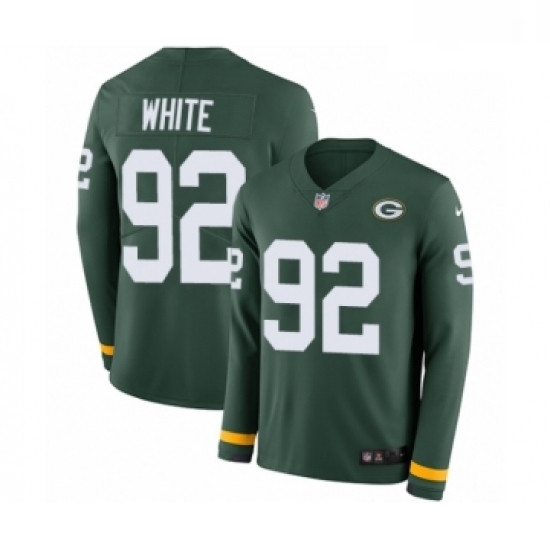 Youth Nike Green Bay Packers 92 Reggie White Limited Green Therma Long Sleeve NFL Jersey Youth Nike Green Bay Packers 92 Reggie White Limited Green Therma Long Sleeve NFL Jersey