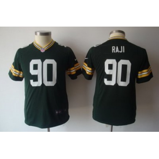 Youth Nike NFL Green Bay Packers #90 Raji Green Jerseys Youth Nike NFL Green Bay Packers #90 Raji Green Jerseys