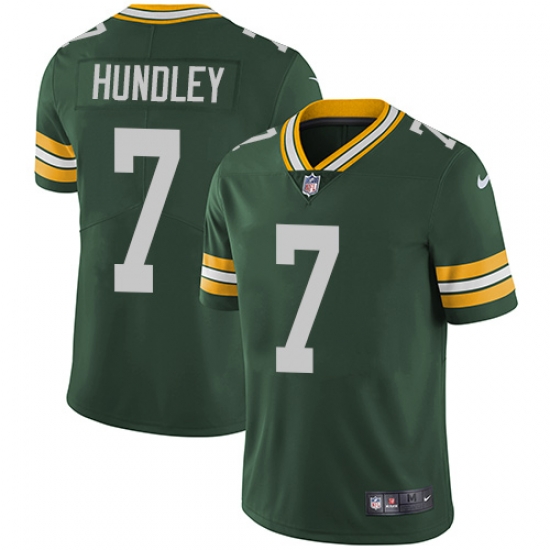 Youth Nike Packers #7 Brett Hundley Green Team Color Vapor Untouchable Limited Player NFL Jersey Youth Nike Packers #7 Brett Hundley Green Team Color Vapor Untouchable Limited Player NFL Jersey