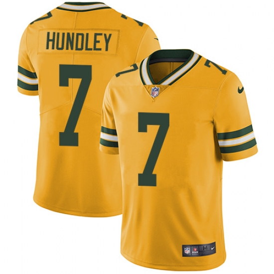 Youth Nike Packers #7 Brett Hundley Limited Gold Rush Vapor Untouchable NFL Jersey Youth Nike Packers #7 Brett Hundley Limited Gold Rush Vapor Untouchable NFL Jersey