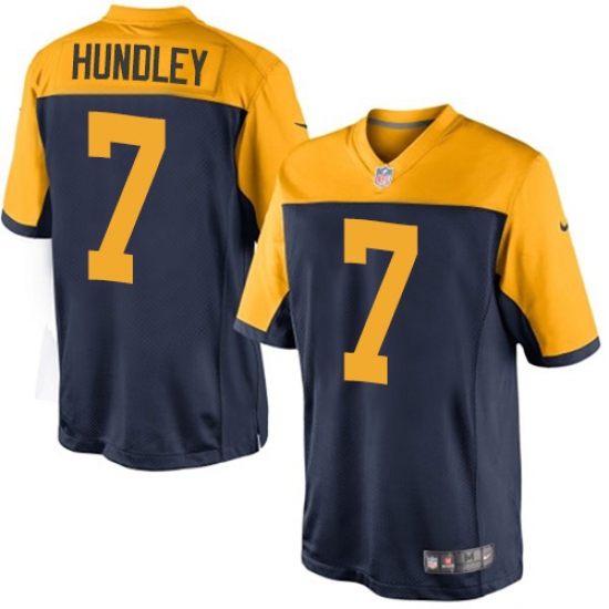 Youth Nike Packers #7 Brett Hundley Limited Navy Blue Alternate NFL Jersey Youth Nike Packers #7 Brett Hundley Limited Navy Blue Alternate NFL Jersey