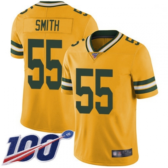 Youth Packers 55 Za 27Darius Smith Yellow Stitched Football Limited Rush 100th Season Jersey Youth Packers 55 Za 27Darius Smith Yellow Stitched Football Limited Rush 100th Season Jersey