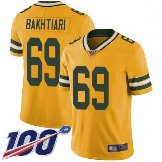 Youth Packers 69 David Bakhtiari Yellow Stitched Football Limited Rush 100th Season Jersey Youth Packers 69 David Bakhtiari Yellow Stitched Football Limited Rush 100th Season Jersey