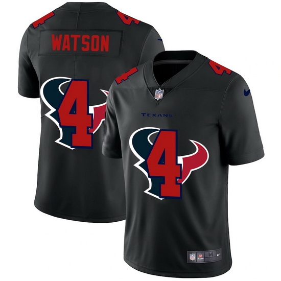 Houston Texans 4 Deshaun Watson Men Nike Team Logo Dual Overlap Limited NFL Jersey Black Houston Texans 4 Deshaun Watson Men Nike Team Logo Dual Overlap Limited NFL Jersey Black