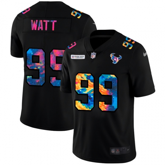 Houston Texans 99 J J Watt Men Nike Multi Color Black 2020 NFL Crucial Catch Vapor Untouchable Limited Jersey Houston Texans 99 J J Watt Men Nike Multi Color Black 2020 NFL Crucial Catch Vapor Untouchable Limited Jersey