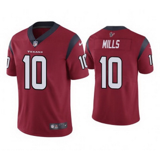 Men Houston Texans 10 Davis Mills Red Vapor Untouchable Limited Stitched Jersey Men Houston Texans 10 Davis Mills Red Vapor Untouchable Limited Stitched Jersey