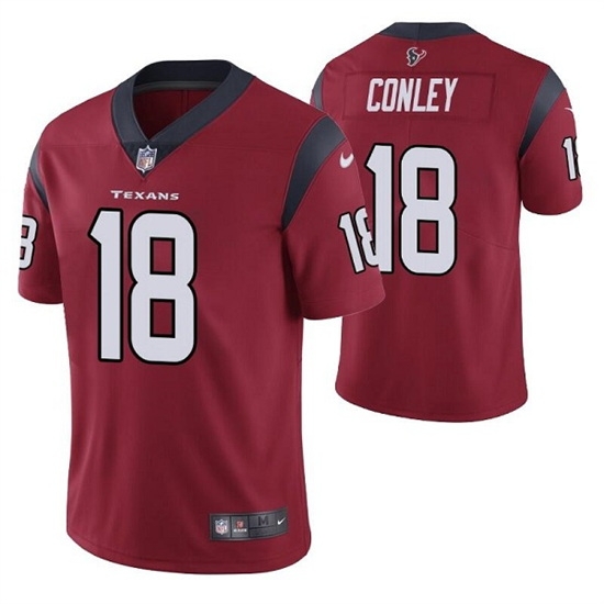 Men Houston Texans 18 Chris Conley Red Vapor Untouchable Limited Stitched Jersey Men Houston Texans 18 Chris Conley Red Vapor Untouchable Limited Stitched Jersey