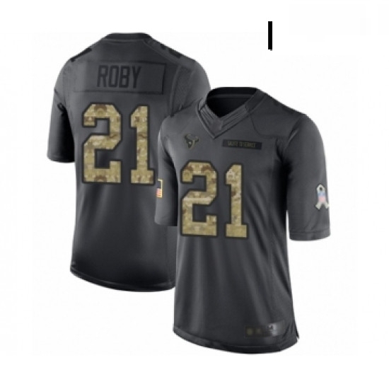 Men Houston Texans 21 Bradley Roby Limited Black 2016 Salute to Service Football Jersey Men Houston Texans 21 Bradley Roby Limited Black 2016 Salute to Service Football Jersey