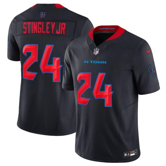 Men Houston Texans 24 Derek Stingley Jr Navy 2024 2nd Alternate F U S E Vapor Stitched Jersey Men Houston Texans 24 Derek Stingley Jr Navy 2024 2nd Alternate F U S E Vapor Stitched Jersey
