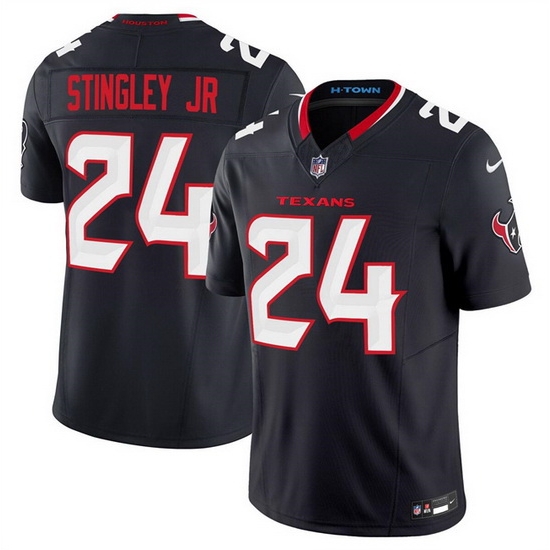 Men Houston Texans 24 Derek Stingley Jr Navy 2024 Vapor F U S E Limited Stitched Jersey Men Houston Texans 24 Derek Stingley Jr Navy 2024 Vapor F U S E Limited Stitched Jersey