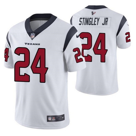 Men Houston Texans 24 Derek Stingley Jr White Vapor Untouchable Limited Stitched jersey Men Houston Texans 24 Derek Stingley Jr White Vapor Untouchable Limited Stitched jersey