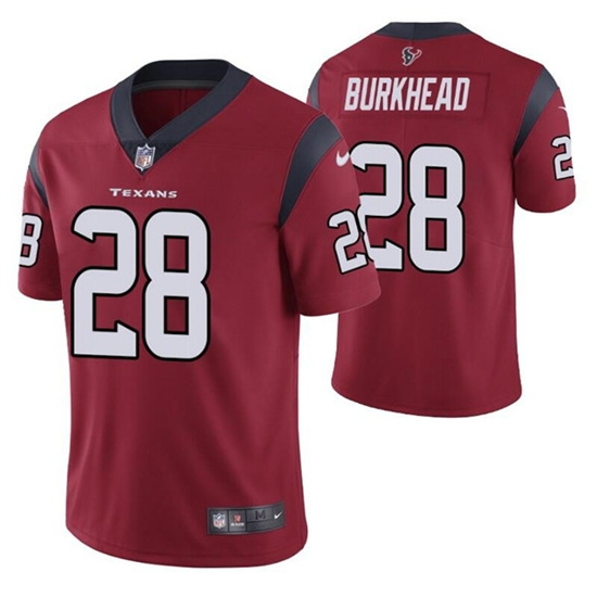 Men Houston Texans 28 Rex Burkhead Red Vapor Untouchable Limited Stitched Jersey Men Houston Texans 28 Rex Burkhead Red Vapor Untouchable Limited Stitched Jersey