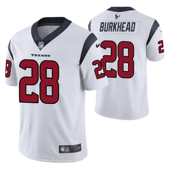 Men Houston Texans 28 Rex Burkhead White Vapor Untouchable Limited Stitched Jersey Men Houston Texans 28 Rex Burkhead White Vapor Untouchable Limited Stitched Jersey