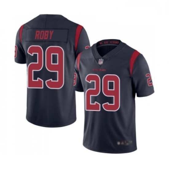 Men Houston Texans 29 Bradley Roby Limited Navy Blue Rush Vapor Untouchable Football Jersey Men Houston Texans 29 Bradley Roby Limited Navy Blue Rush Vapor Untouchable Football Jersey