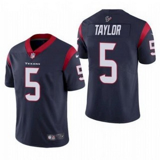 Men Houston Texans 5 Tyrod Taylor Navy Vapor Untouchable Limited Stitched Jersey Men Houston Texans 5 Tyrod Taylor Navy Vapor Untouchable Limited Stitched Jersey