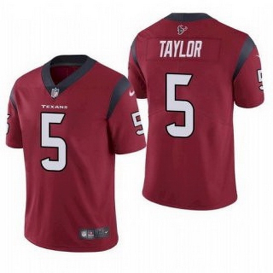 Men Houston Texans 5 Tyrod Taylor Red Vapor Untouchable Limited Stitched Jersey Men Houston Texans 5 Tyrod Taylor Red Vapor Untouchable Limited Stitched Jersey