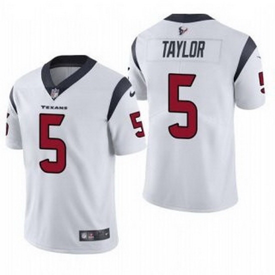 Men Houston Texans 5 Tyrod Taylor White Vapor Untouchable Limited Stitched Jersey Men Houston Texans 5 Tyrod Taylor White Vapor Untouchable Limited Stitched Jersey