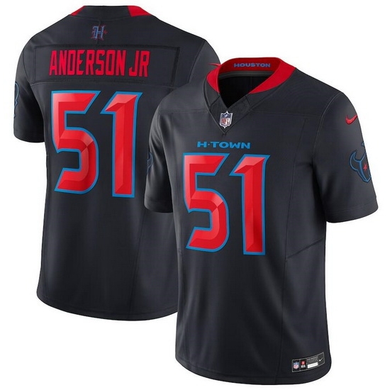 Men Houston Texans 51 Will Anderson Jr Navy 2024 2nd Alternate F U S E Vapor Stitched Jersey Men Houston Texans 51 Will Anderson Jr Navy 2024 2nd Alternate F U S E Vapor Stitched Jersey