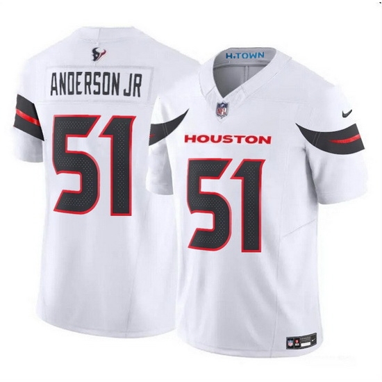 Men Houston Texans 51 Will Anderson Jr White 2024 Vapor F U S E Limited Stitched Jersey Men Houston Texans 51 Will Anderson Jr White 2024 Vapor F U S E Limited Stitched Jersey