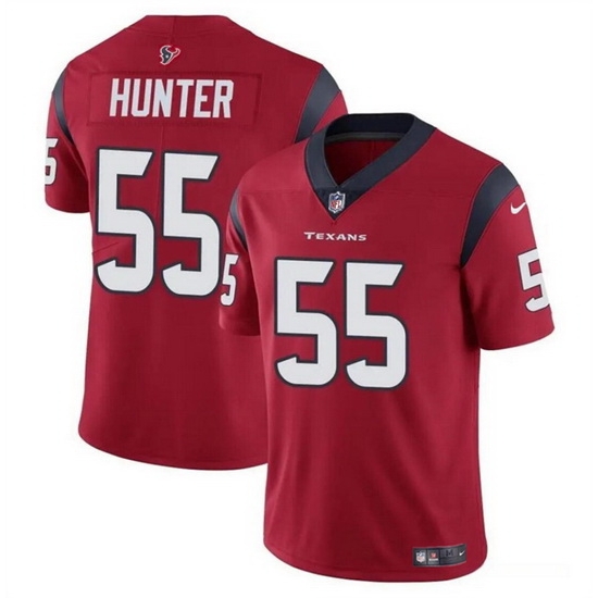 Men Houston Texans 55 Danielle Hunter Red Vapor Untouchable Stitched Football Jersey Men Houston Texans 55 Danielle Hunter Red Vapor Untouchable Stitched Football Jersey