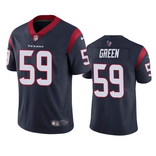 Men Houston Texans 59 Kenyon Green Navy Vapor Untouchable Limited Stitched Jersey Men Houston Texans 59 Kenyon Green Navy Vapor Untouchable Limited Stitched Jersey