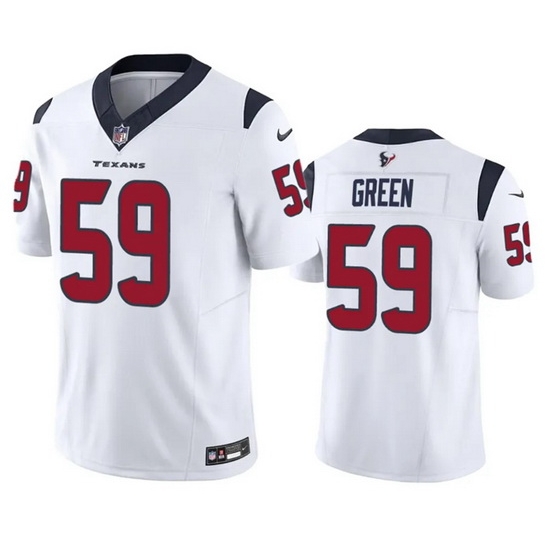 Men Houston Texans 59 Kenyon Green White 2023 F U S E Vapor Untouchable Stitched Football Jersey Men Houston Texans 59 Kenyon Green White 2023 F U S E Vapor Untouchable Stitched Football Jersey