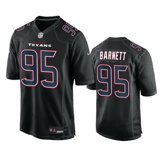 Men Houston Texans 95 Derek Barnett Black Fashion Vapor Untouchable Limited Stitched Football Jersey Men Houston Texans 95 Derek Barnett Black Fashion Vapor Untouchable Limited Stitched Football Jersey