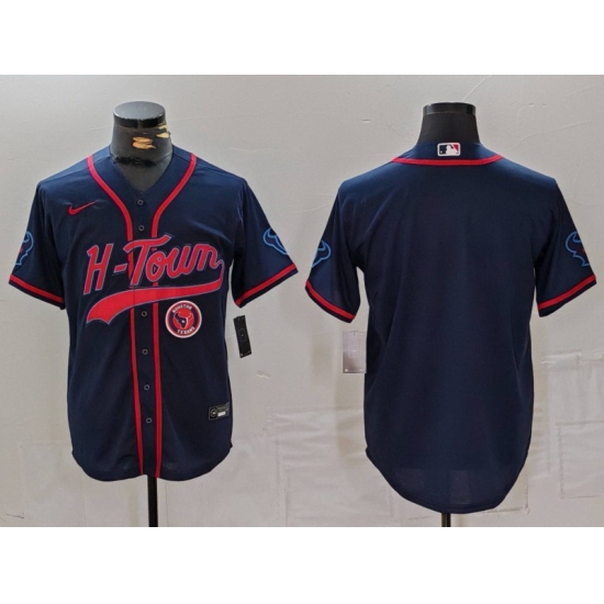 Men Houston Texans Blank Navy With Patch Cool Base Stitched Baseball Jersey 2 Men Houston Texans Blank Navy With Patch Cool Base Stitched Baseball Jersey 2