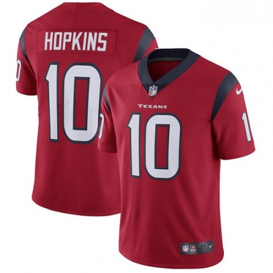 Men Nike Houston Texans 10 DeAndre Hopkins Limited Red Alternate Vapor Untouchable NFL Jersey Men Nike Houston Texans 10 DeAndre Hopkins Limited Red Alternate Vapor Untouchable NFL Jersey